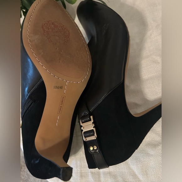 Vince Camuto Vamp Womens Black Leather Ankle Boots - Picture 5 of 5